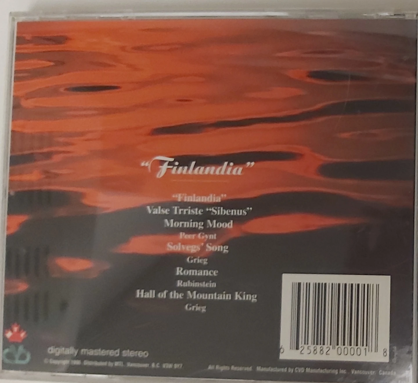 Finlandia Classical Music CD - photo 2
