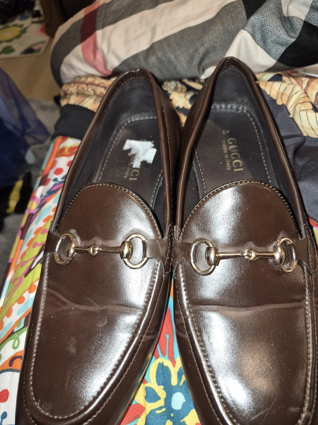 Gucci Brown Leather Horsebit Loafers