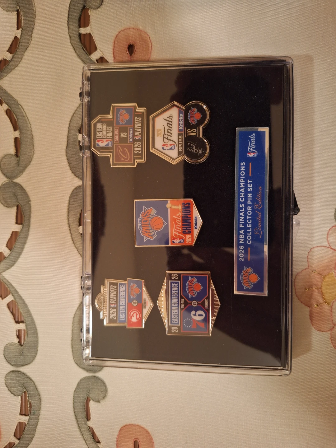 2026 NBA Knicks Finals Champions Limited Edition Pin Sets