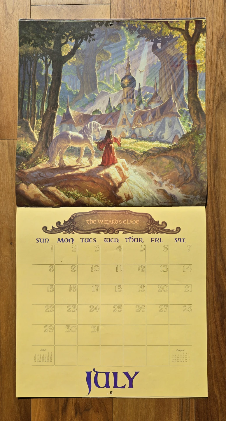 1984 Dungeons & Dragons Fantasy Art Calendar - photo 5