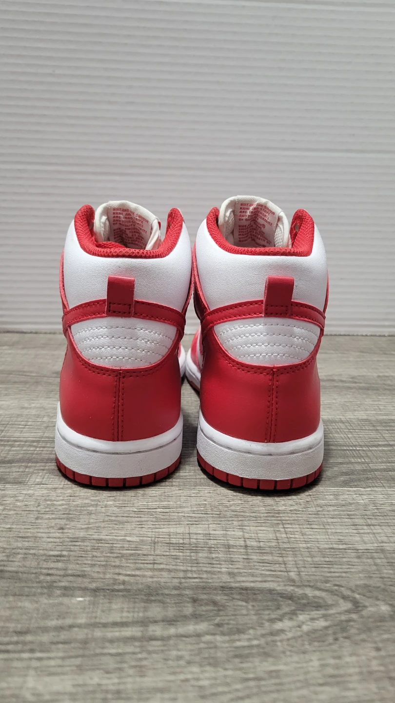 Nike Dunk High Red and White Kids Shoes - photo 4