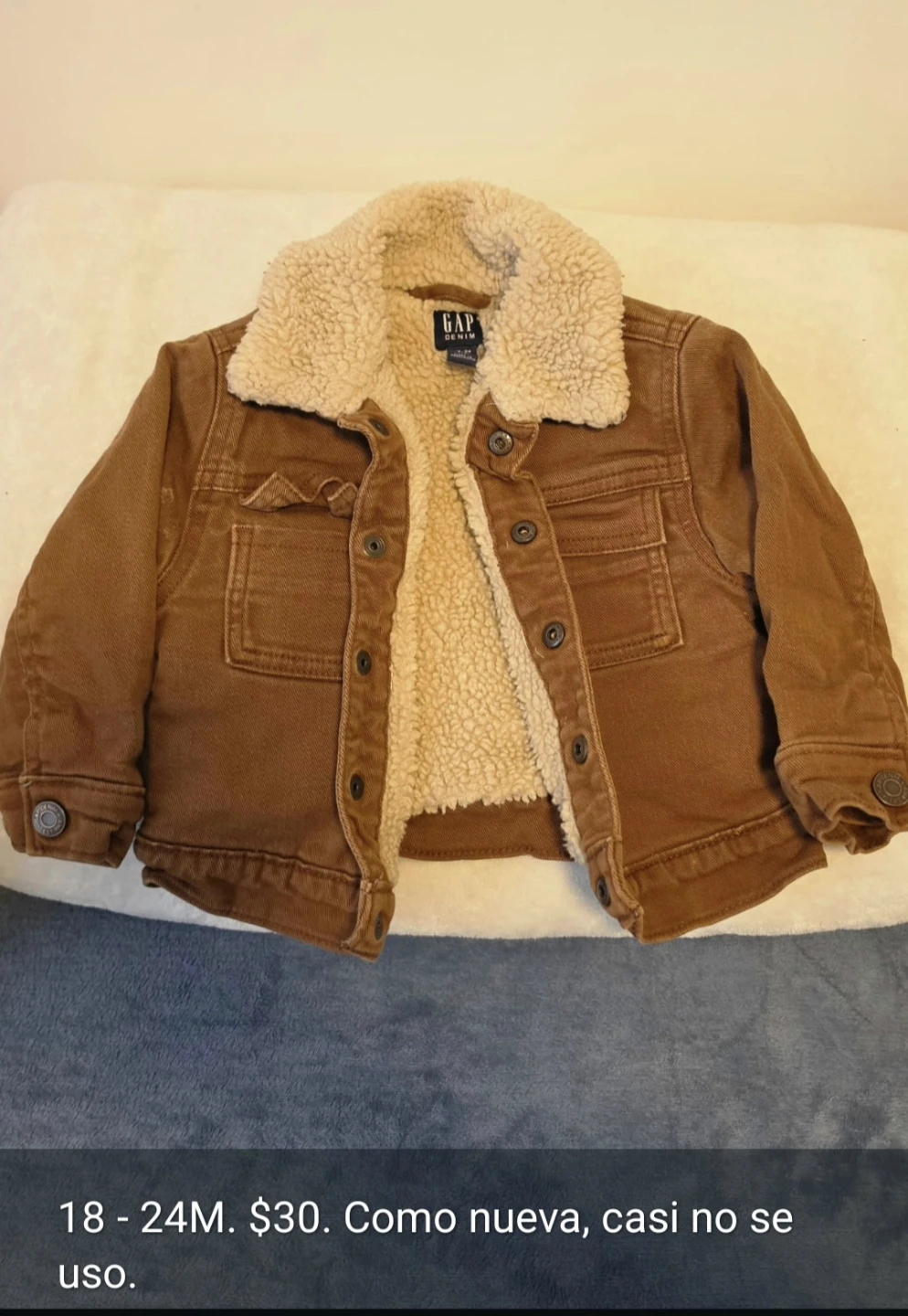 Gap Denim Sherpa-Lined Jacket