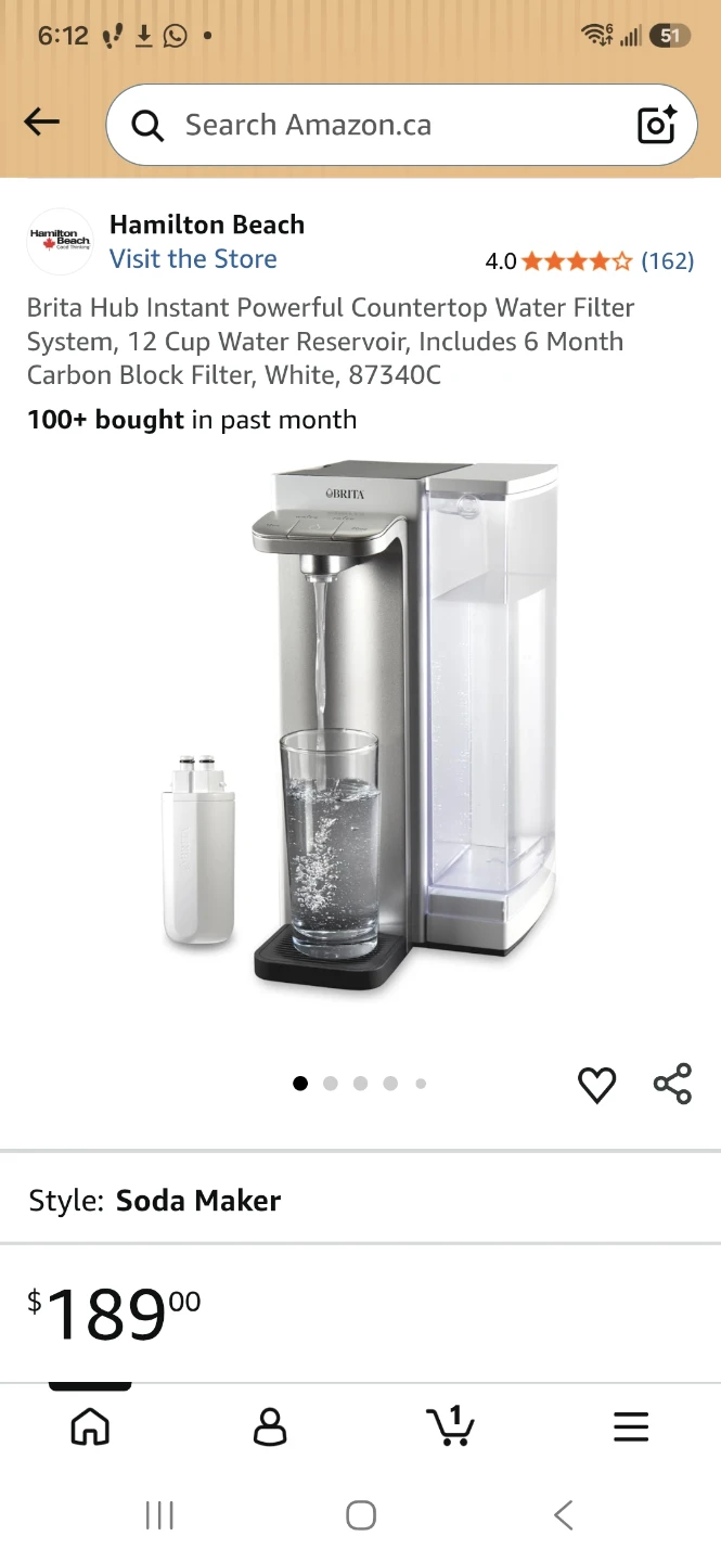 Brita Hub Instant Countertop Water Filtration System - photo 2