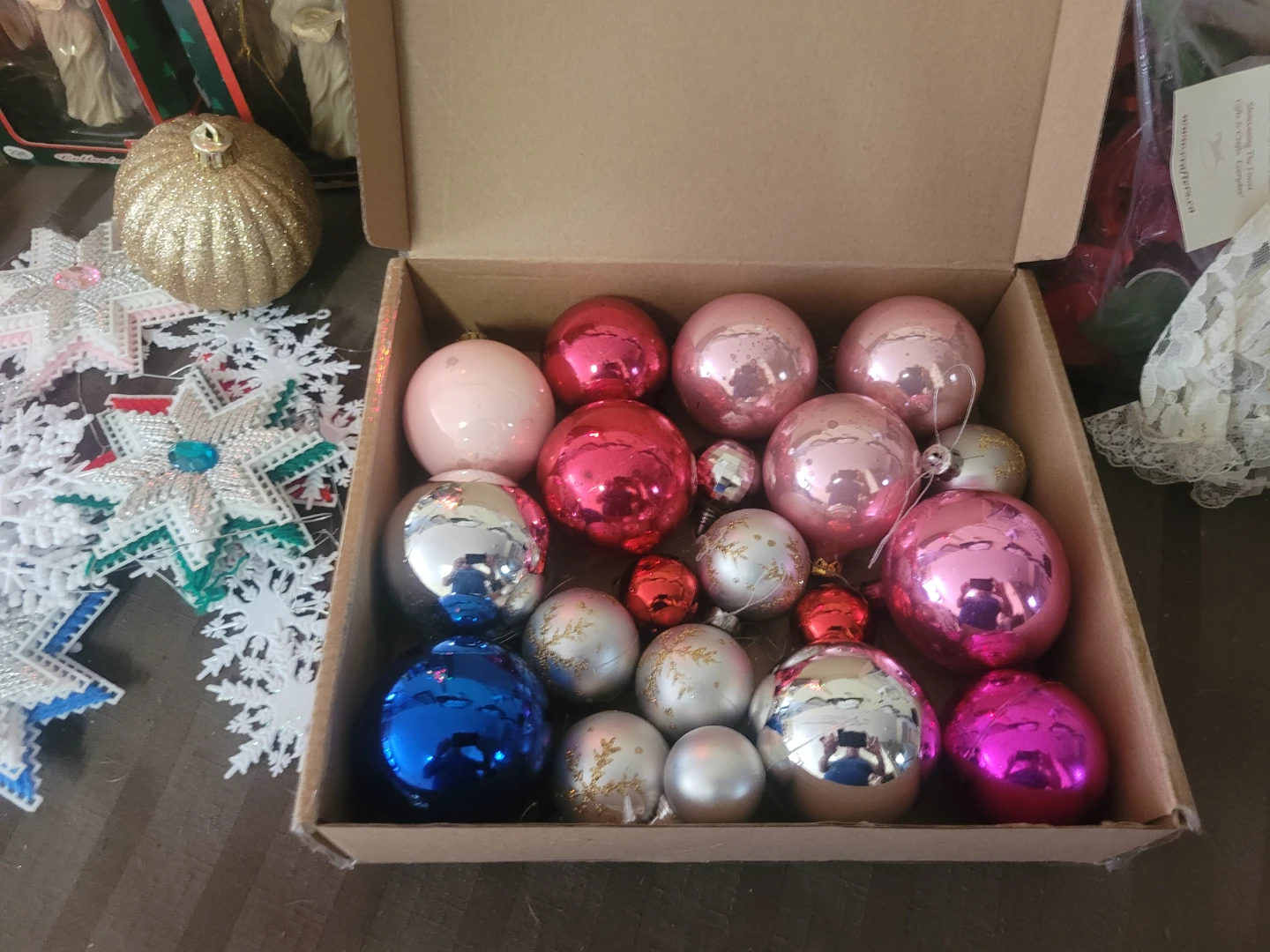 Large Collection of Vintage Christmas Ornaments and Decor - photo 4