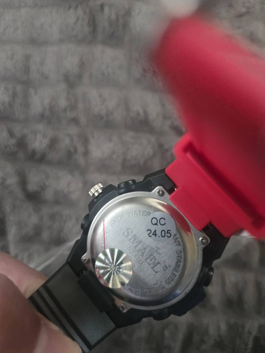 Smael Sports Watch Black and Red - photo 4