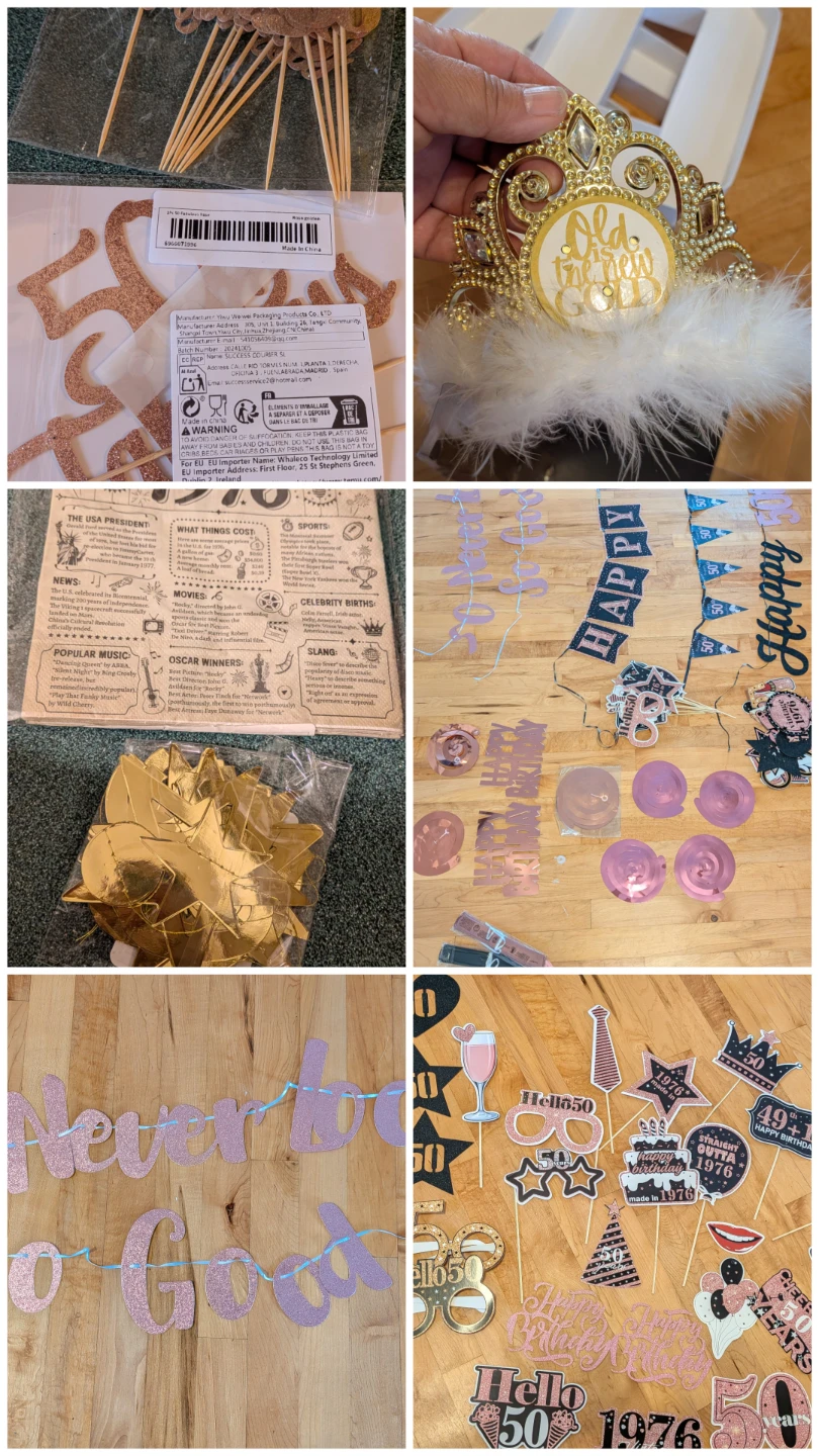 50th Birthday Party Decoration Set - photo 2