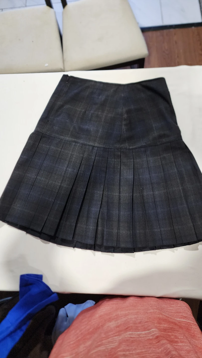 FOMANTA Pleated Plaid Skirt Size 40 - photo 3