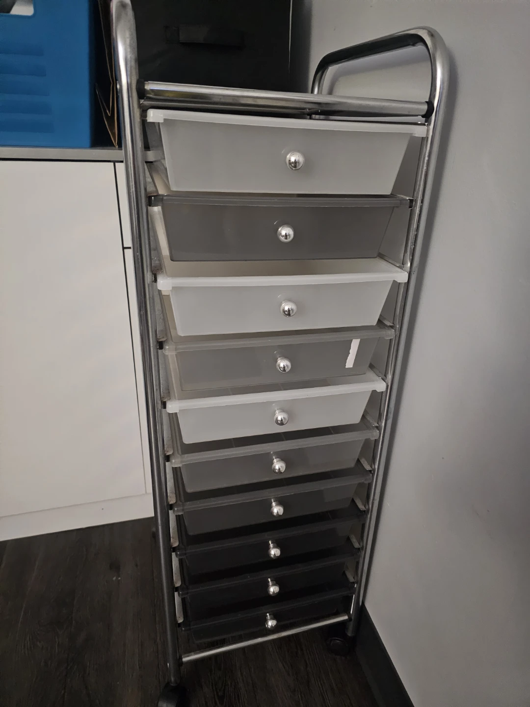 10-Drawer Rolling Storage Cart