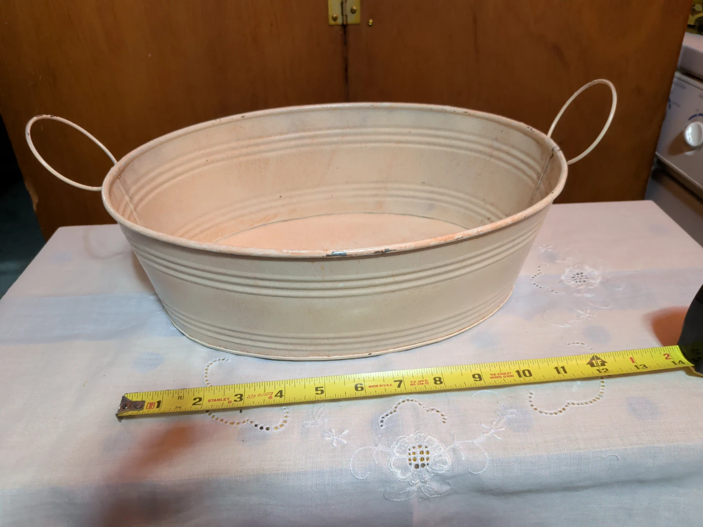 Vintage Style Oval Metal Tub - photo 3