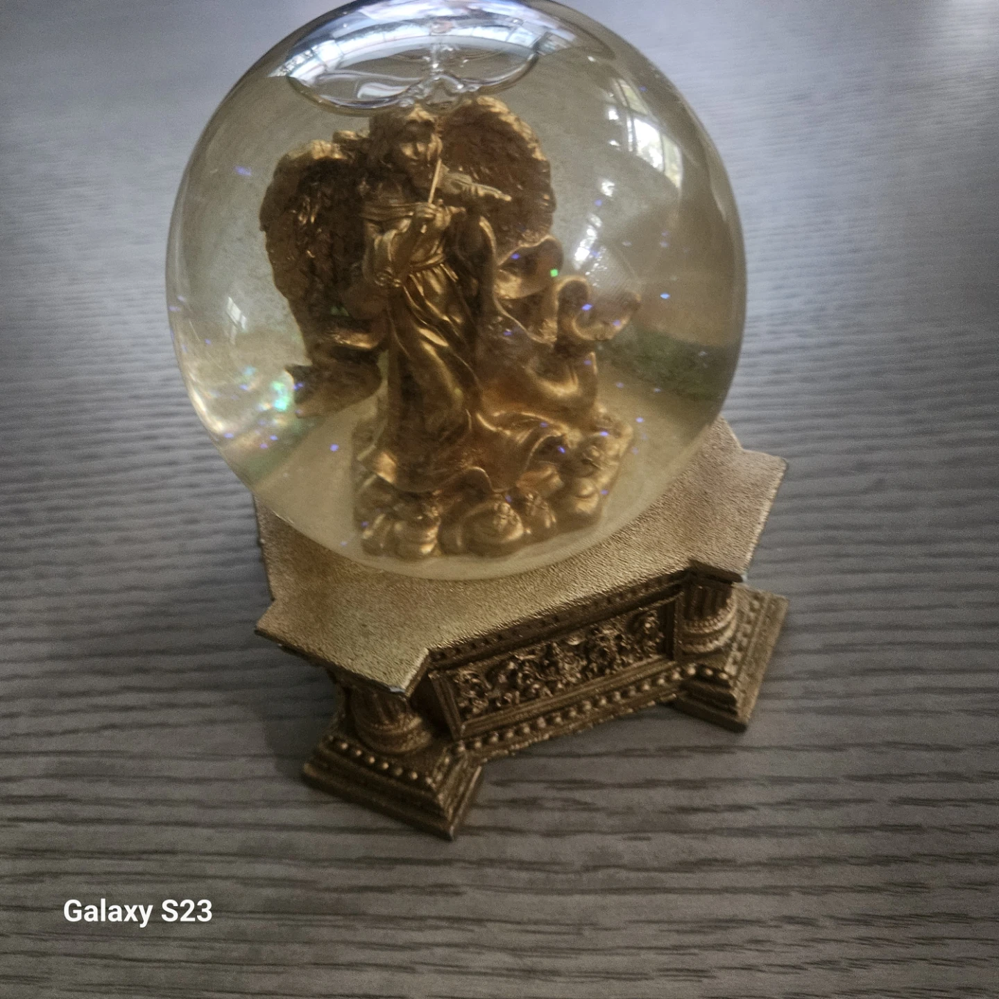 Hark the Herald Angels Sing Musical Snow Globe