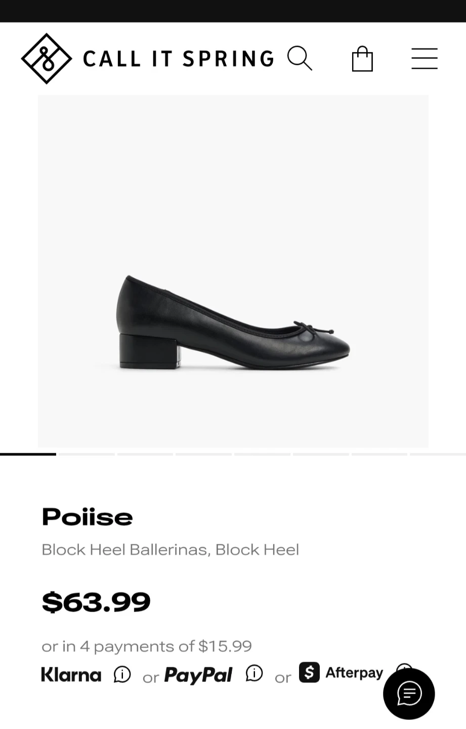 Call it spring Block Heels ballerina black flats, like new! - photo 2