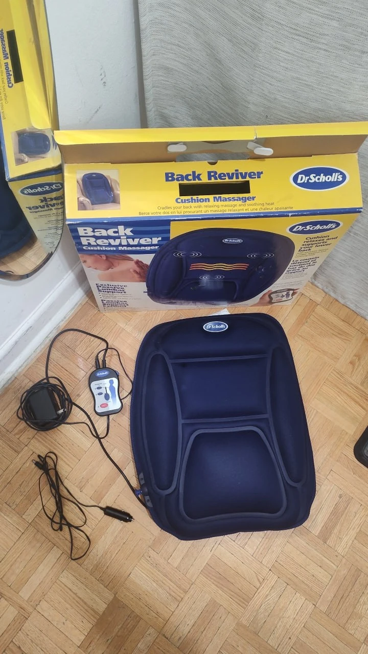 Dr. Scholl's Back Reviver Cushion Massager with Heat & Car A - photo 2