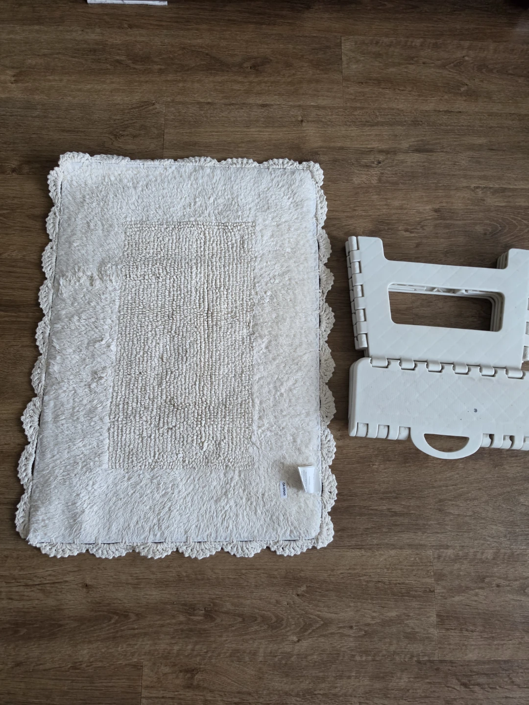 Off-White Cotton Bath Mat - photo 3