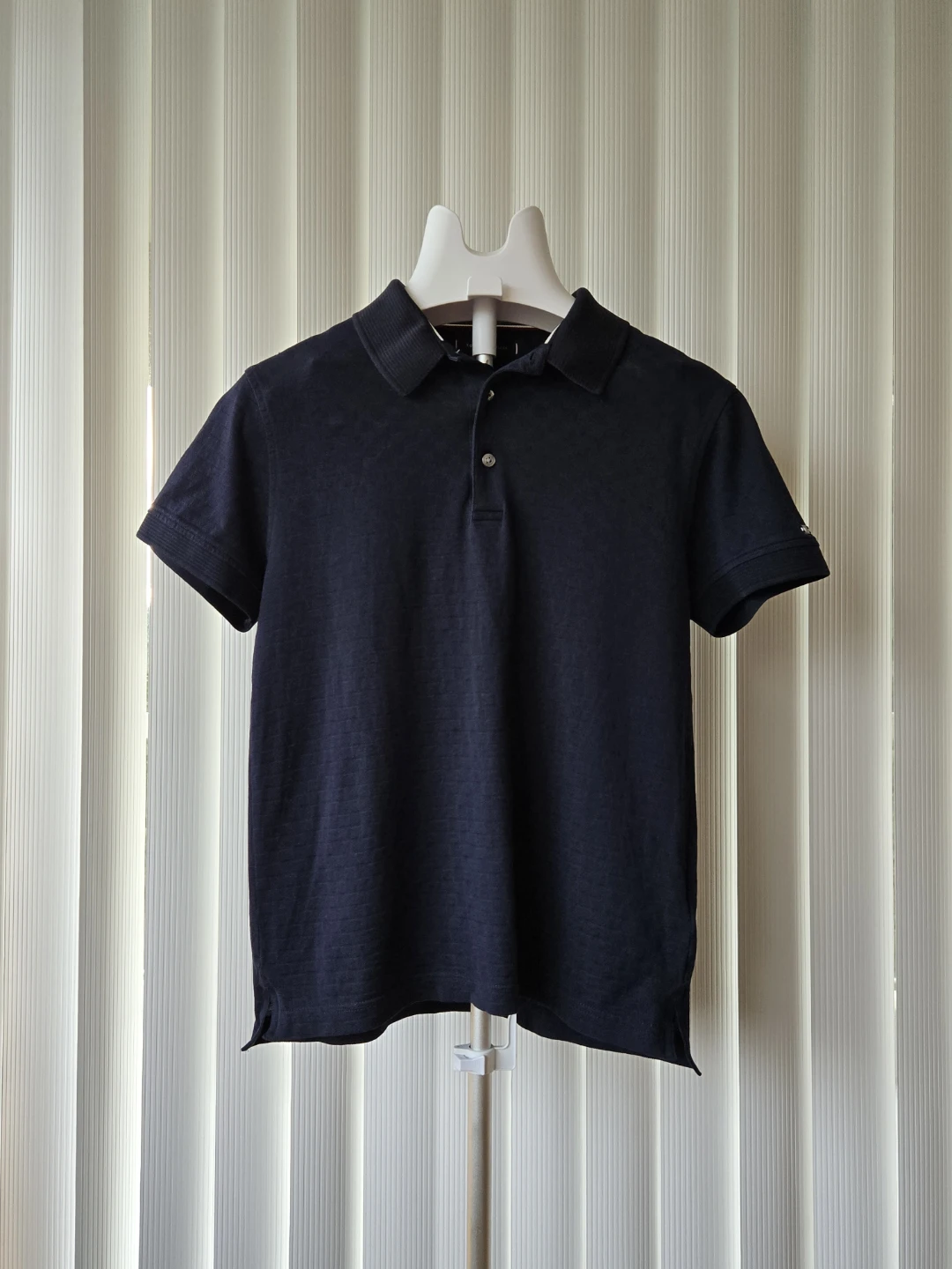 Mens Tommy Hilfiger Slim Fit Polo Shirt Navy - Size Small