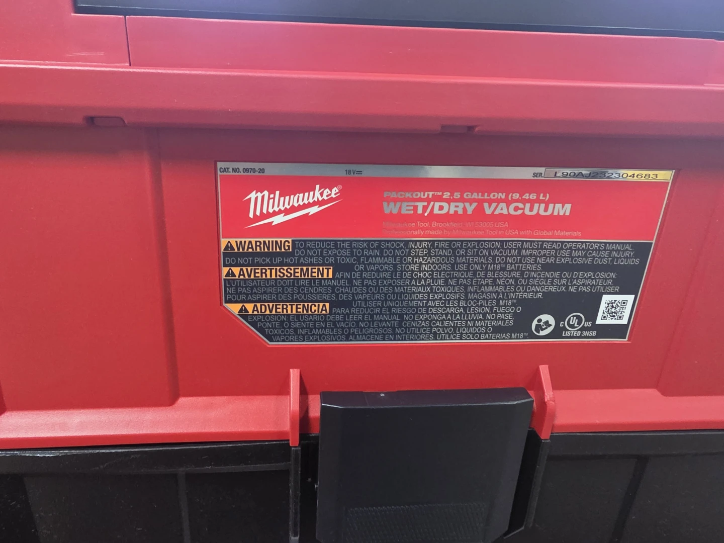 Milwaukee Packout 2.5 Gallon Wet/Dry Vacuum - photo 5