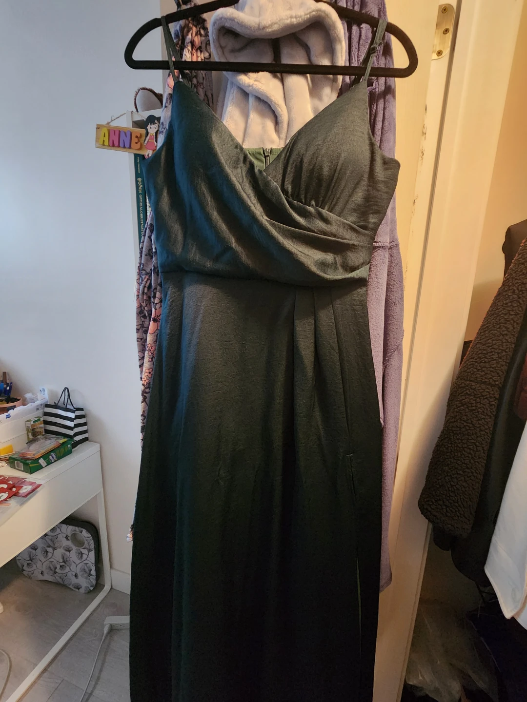 Dark Green Floor-Length Formal Dress