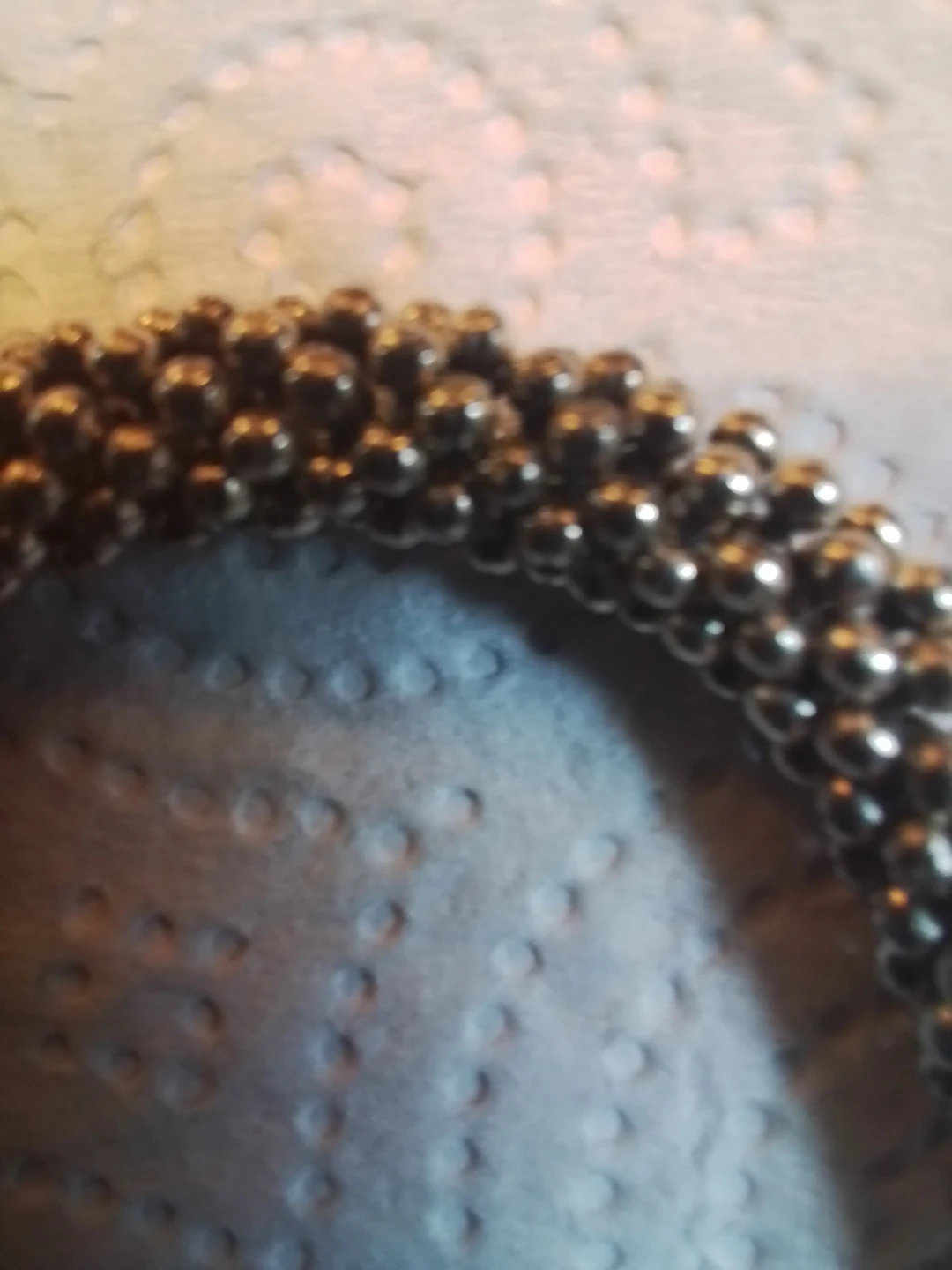 Turquoise and silver beaded stretch bracelet - photo 3