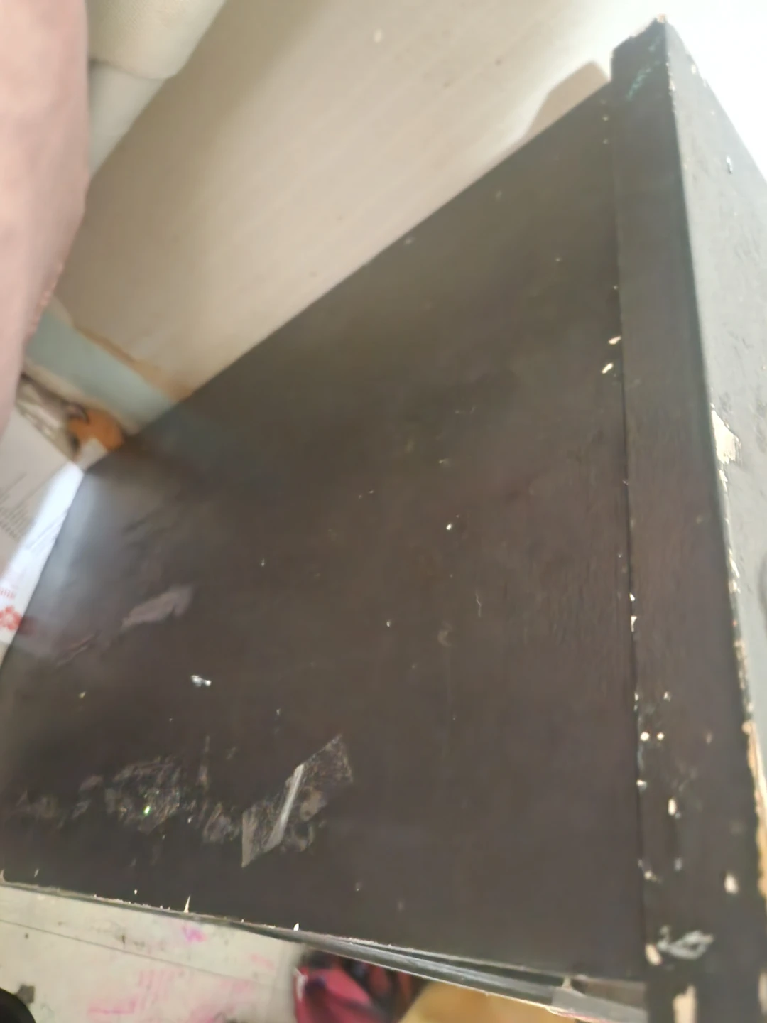 Black Wooden Bedside Table