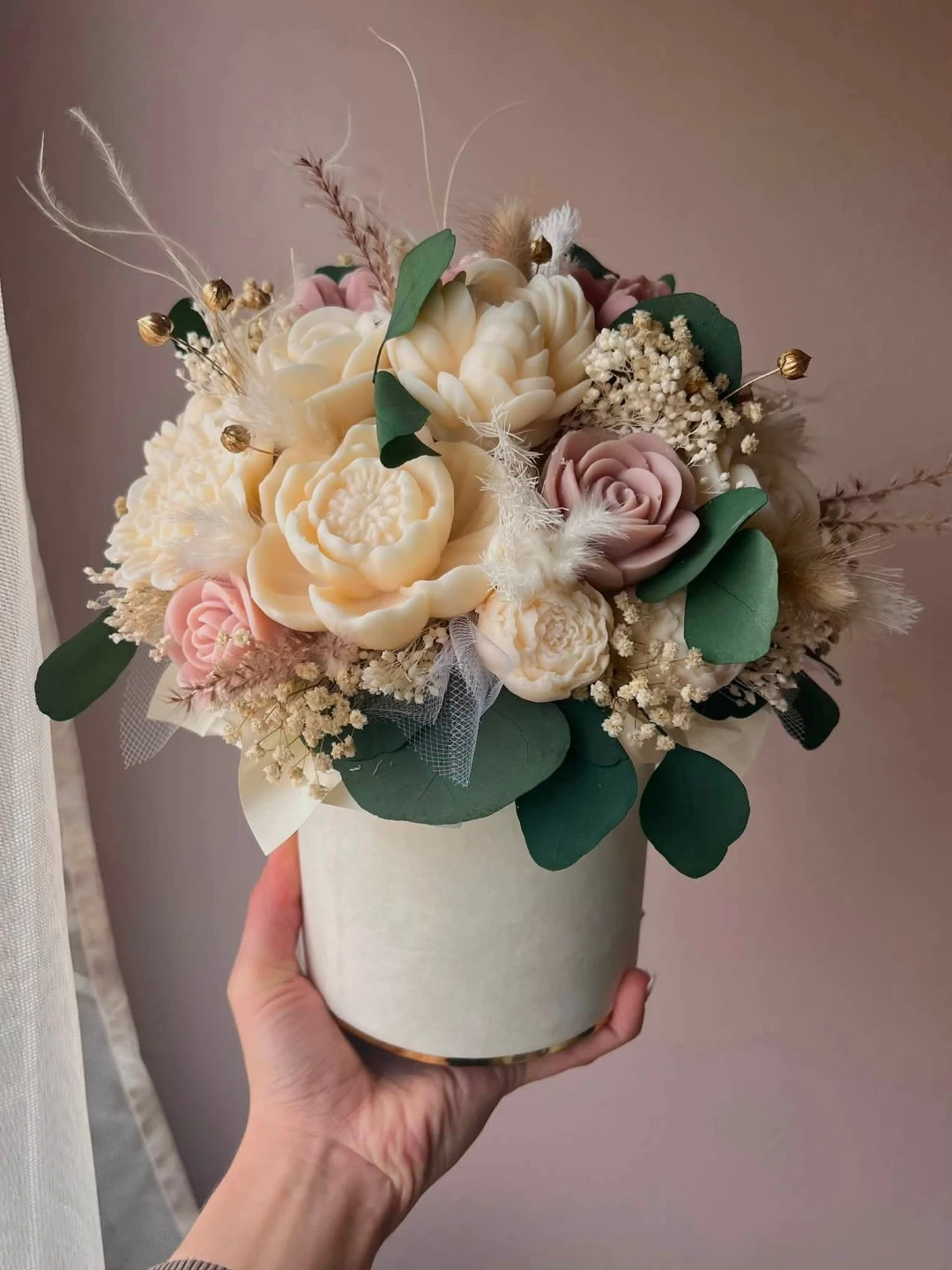 Handcrafted decorative flower  arrangement - photo 2