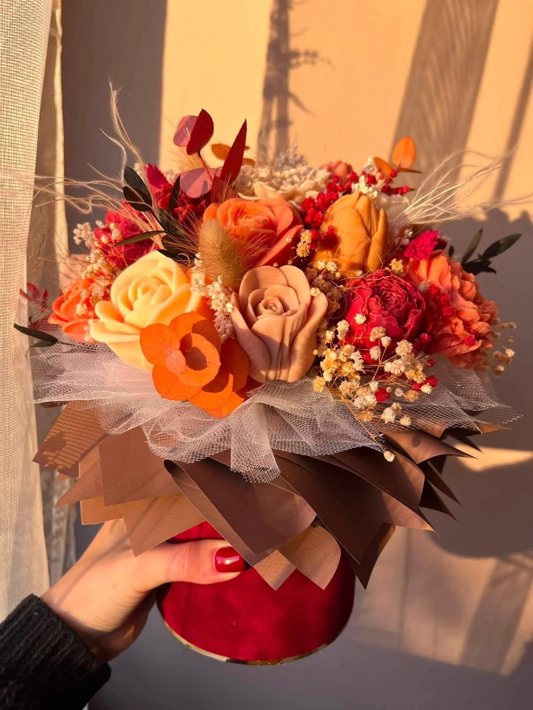 Handcrafted decorative flower  arrangement - photo 5