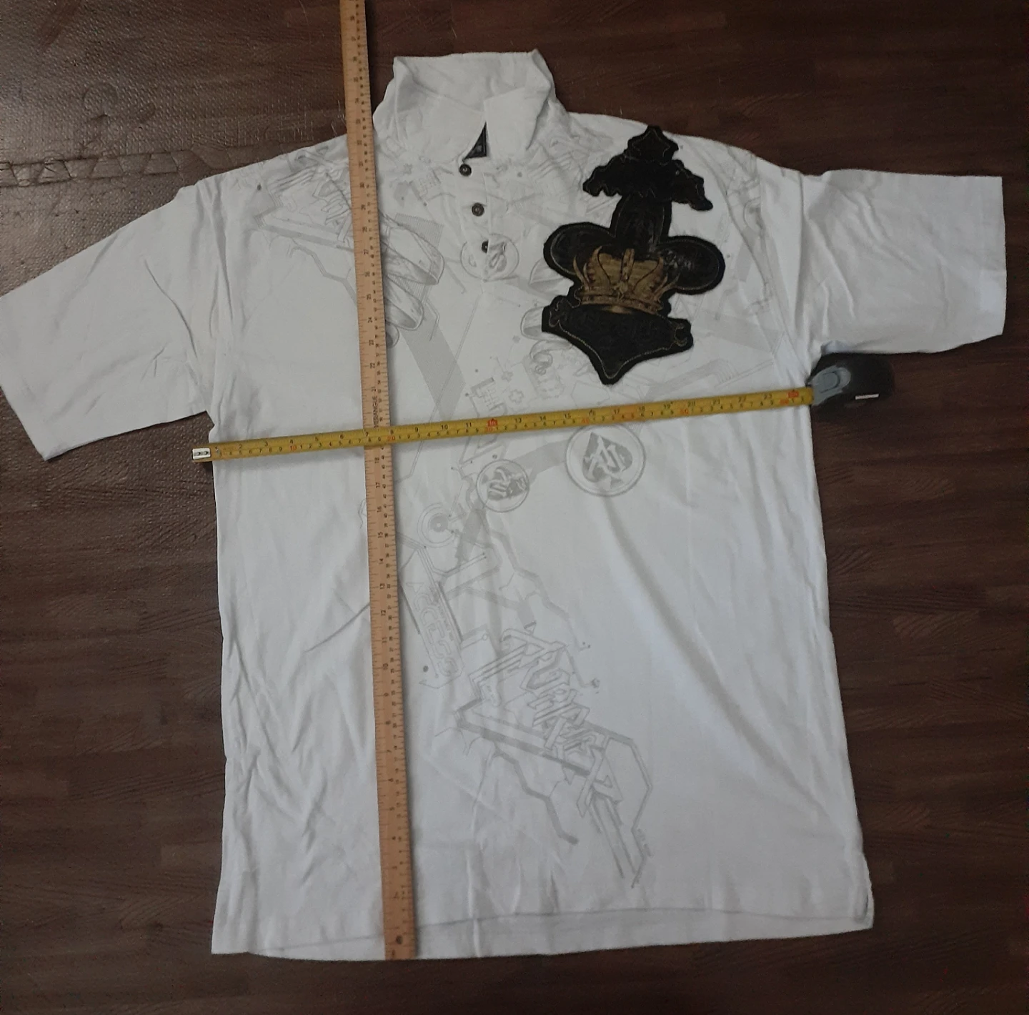 Access All Areas White Crown Graphic Polo Shirt
