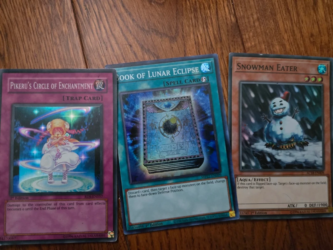 3 Rare Yu-Gi-Oh! Trading Cards