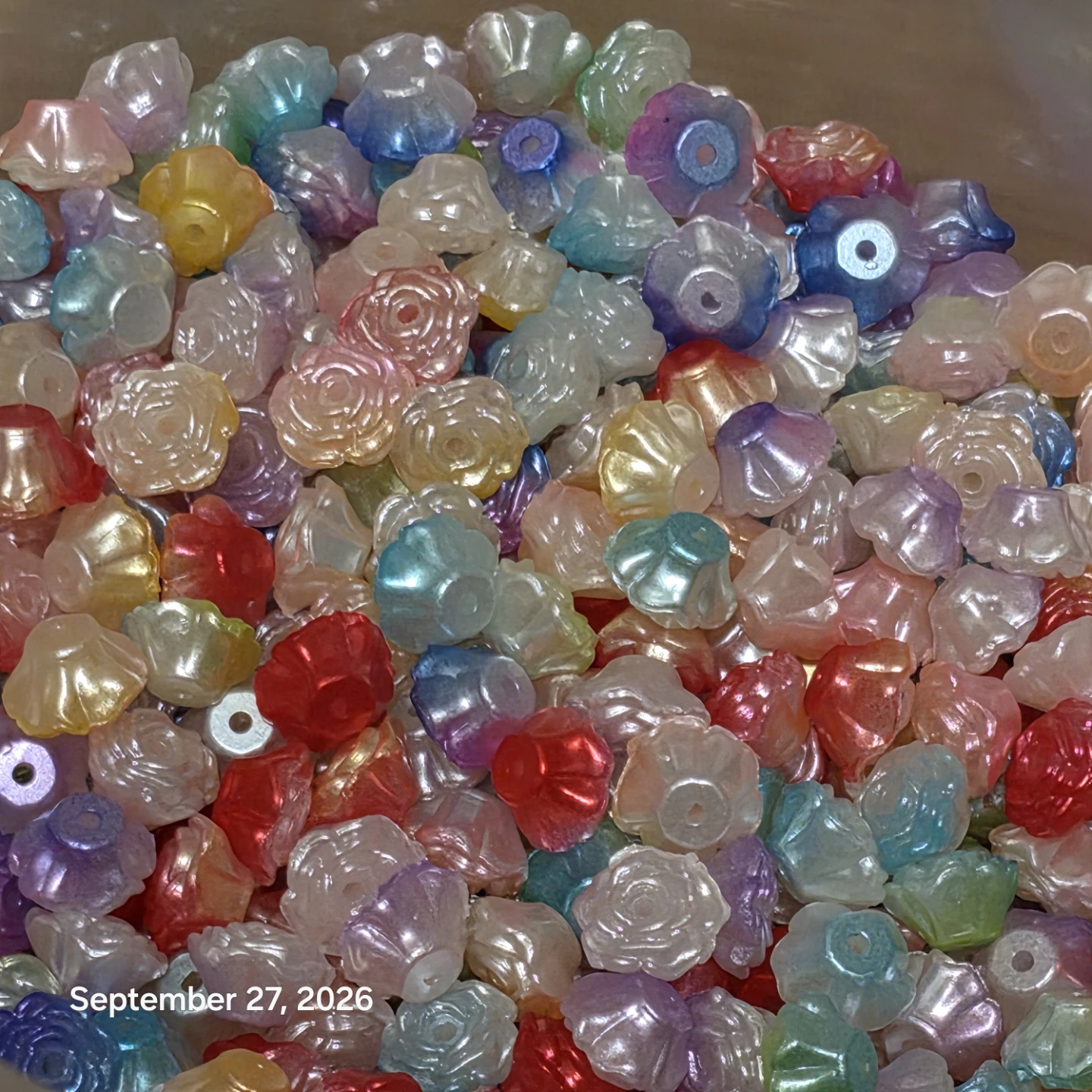 Assorted Multi-Coloured Flower and Rose Beads - photo 5