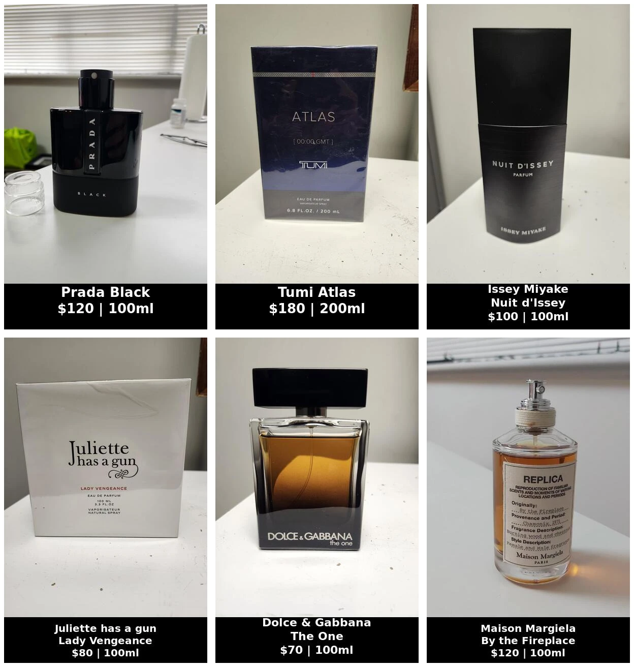Various men perfumes  - see prices