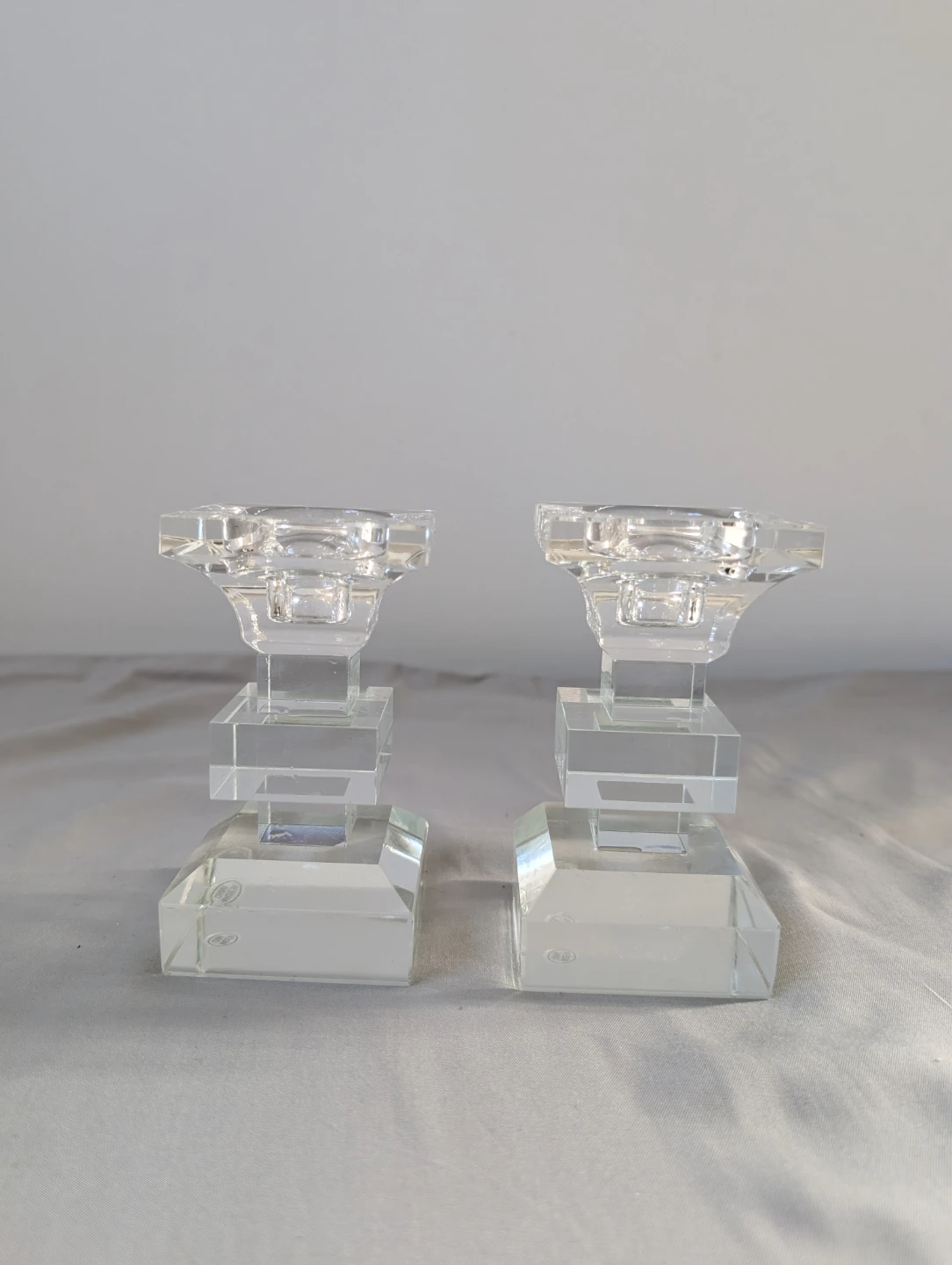 Set of 2 Crystal Candlestick Holders - photo 4