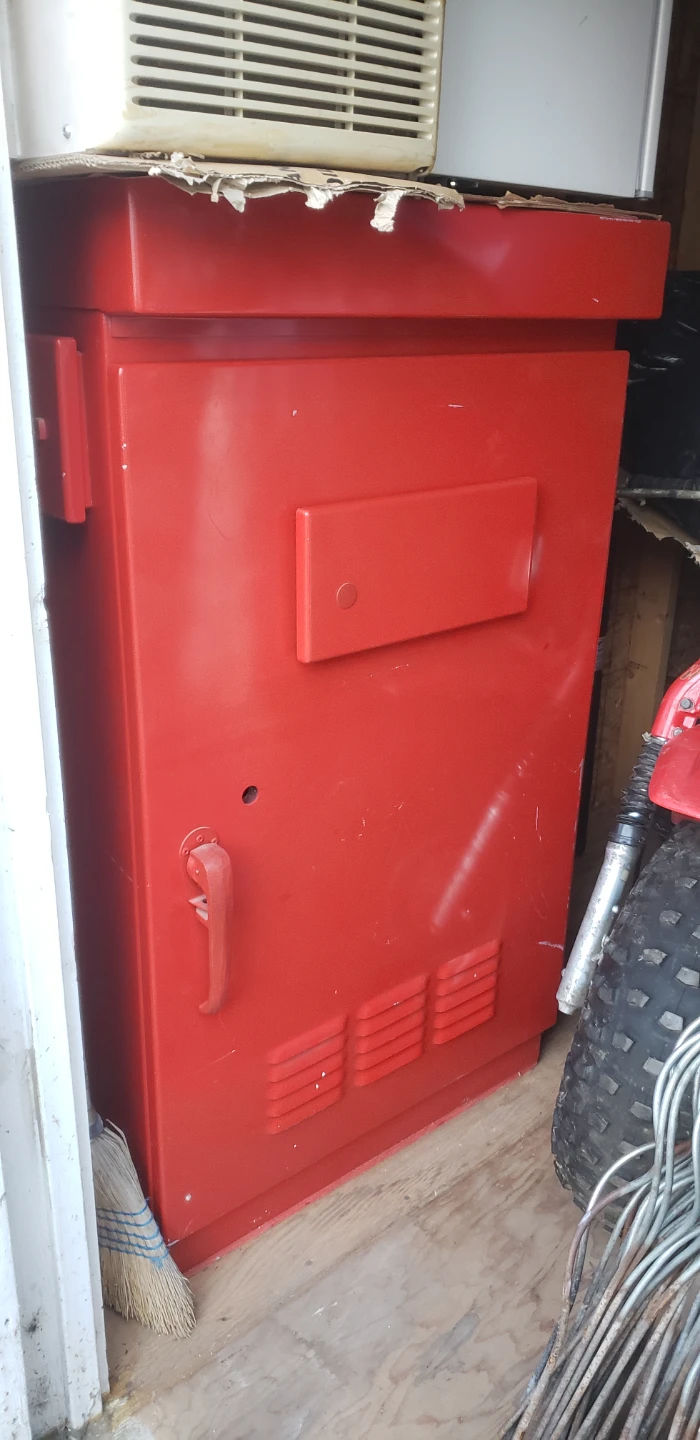 Industrial Red Metal Utility Cabinet $275 OBO