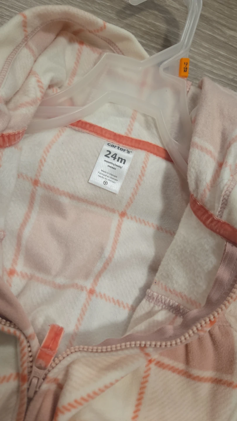 Carters 24m fleece overalls and Heart Pom-Pom Hat - photo 2