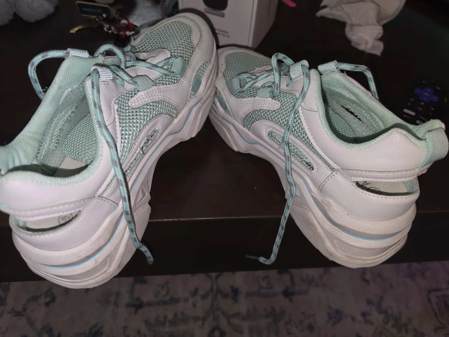 White and Mint Sneakers Size 40 (9)