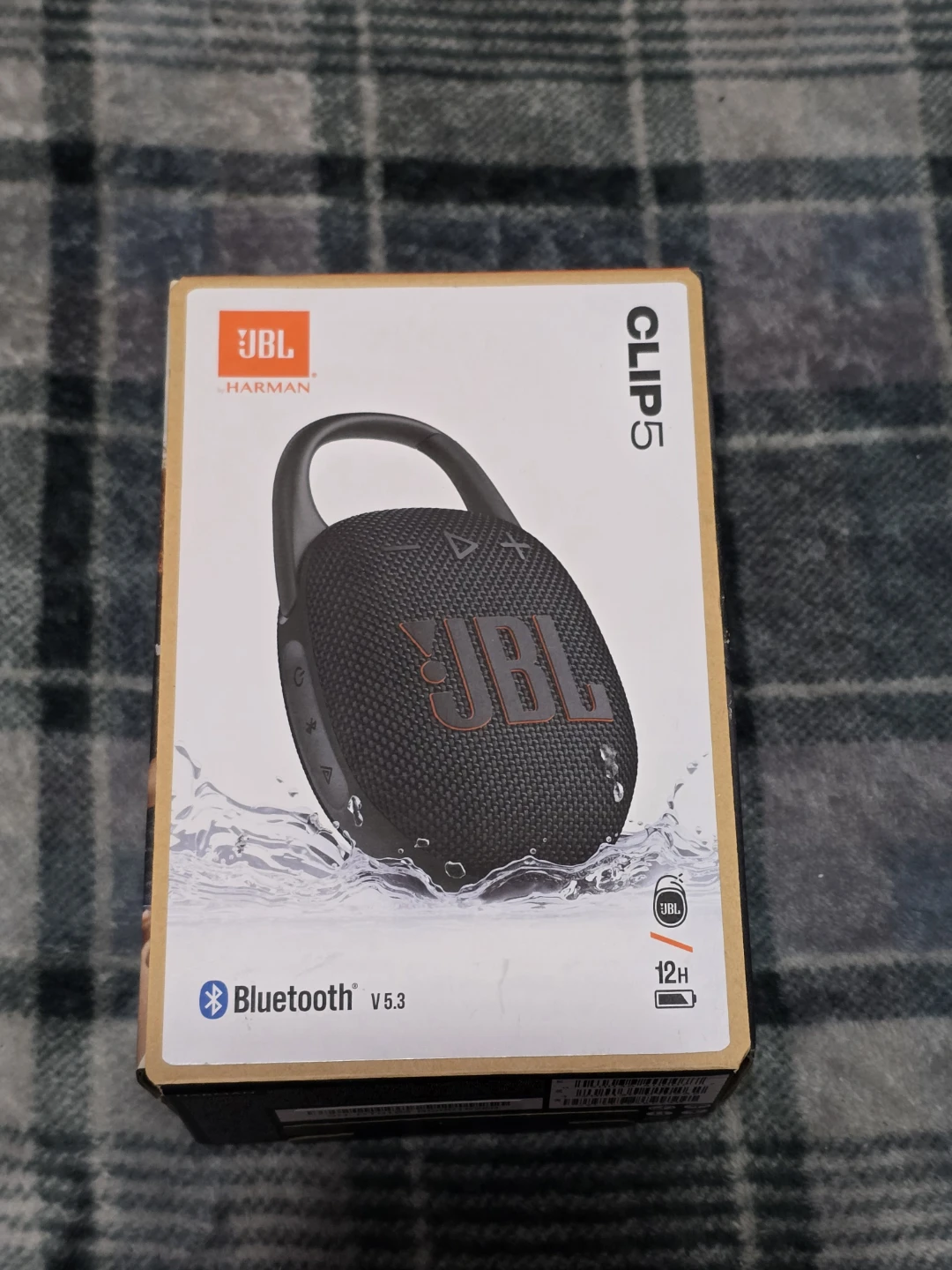 JBL Clip 5 Portable Bluetooth Speaker - Black
