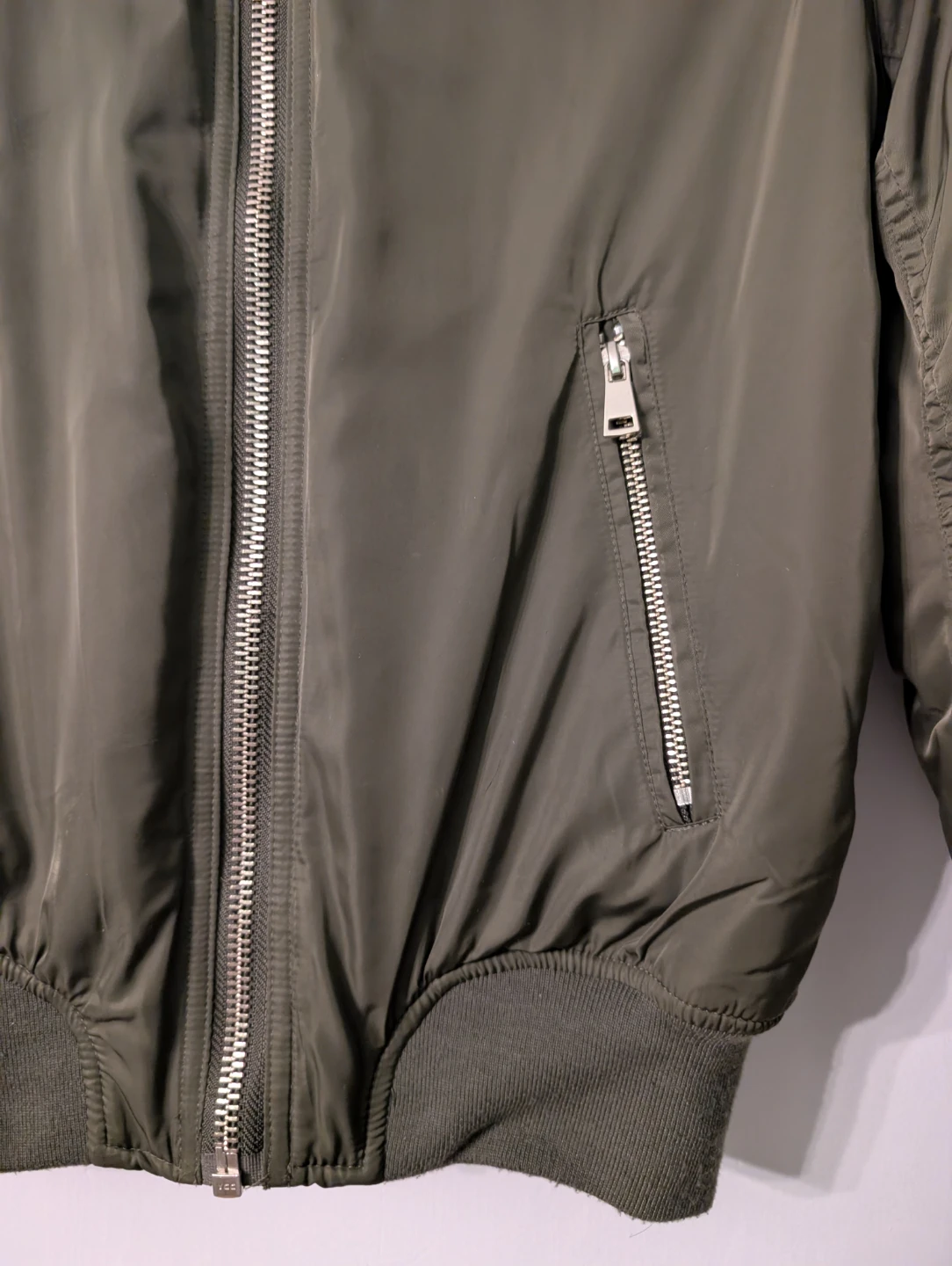 TOPSHOP Flight Jacket  Olive Green - photo 4