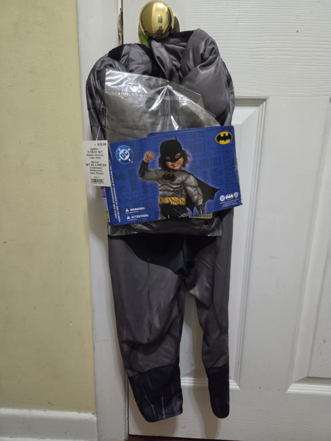 Batman Costume 3-Piece Toddler 2T - photo 4