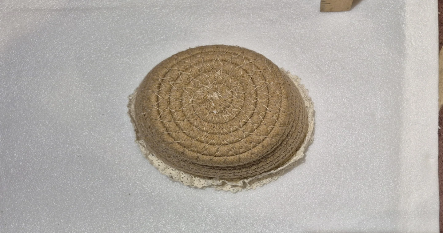 Small Rope Basket with Lace Trim (Skokie) - photo 4