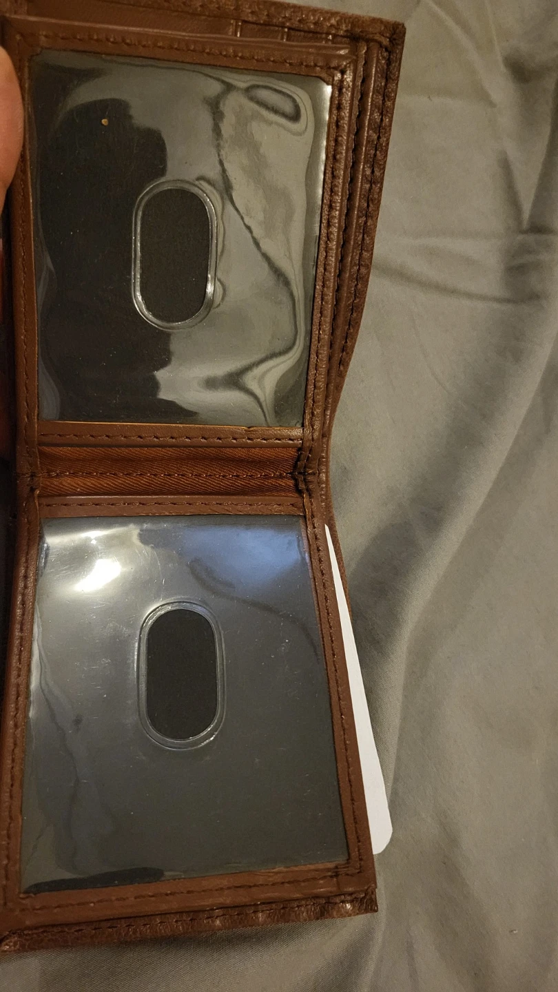 Brown Genuine Leather Bi-fold Wallet - photo 4