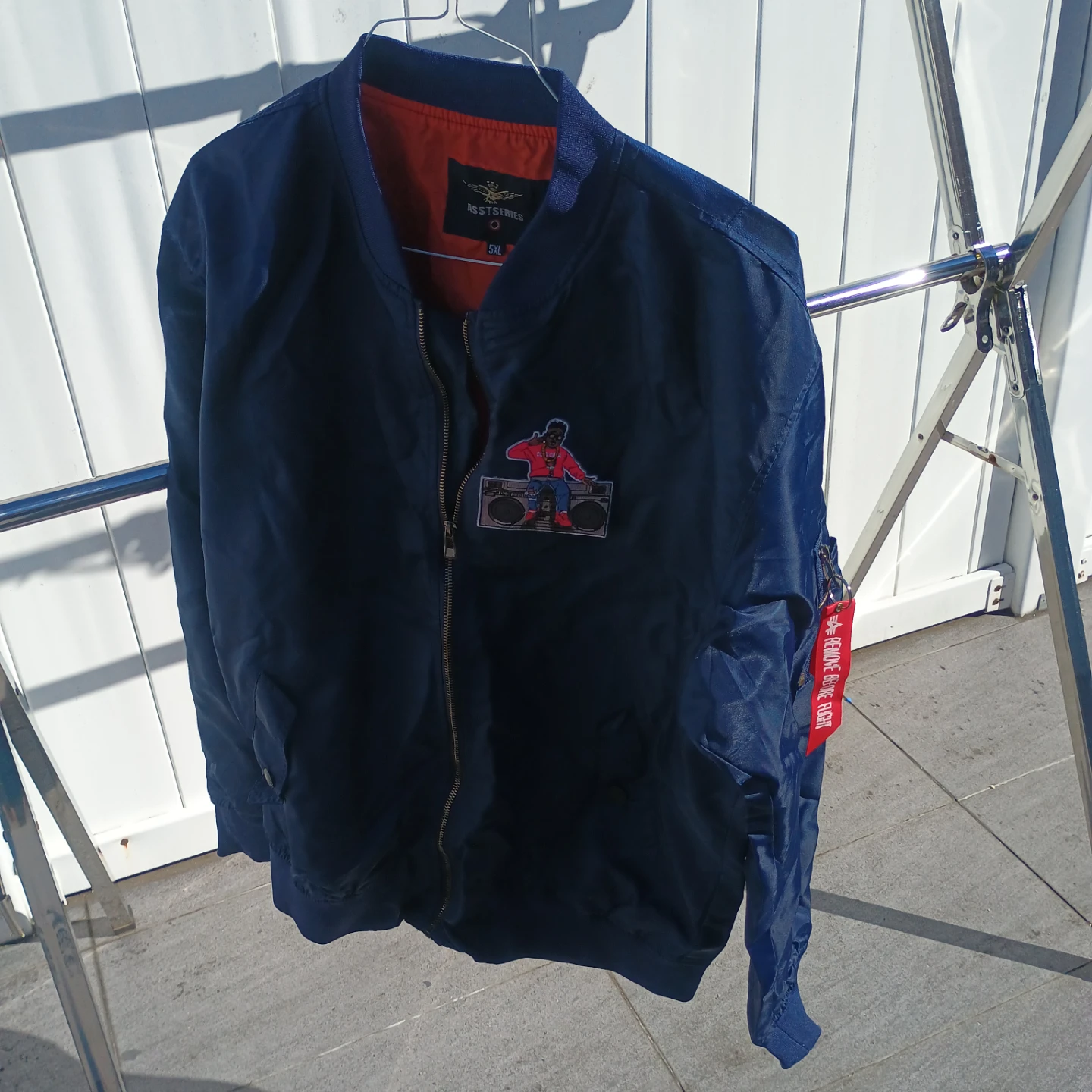 ASSTSERIES Navy Bomber Jacket Size 5XL