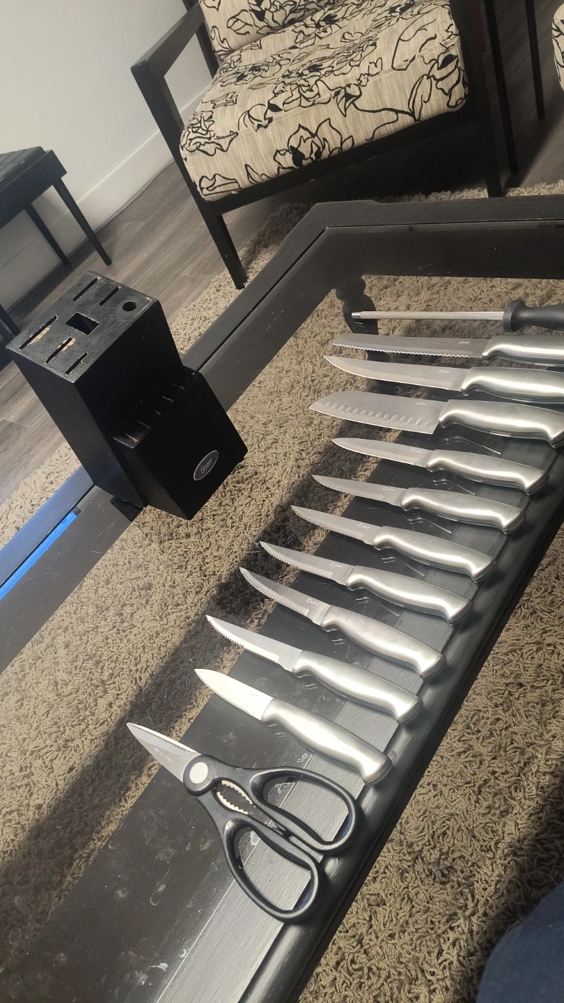 Oster 13-Piece Stainless Steel Knife Block Set - photo 4