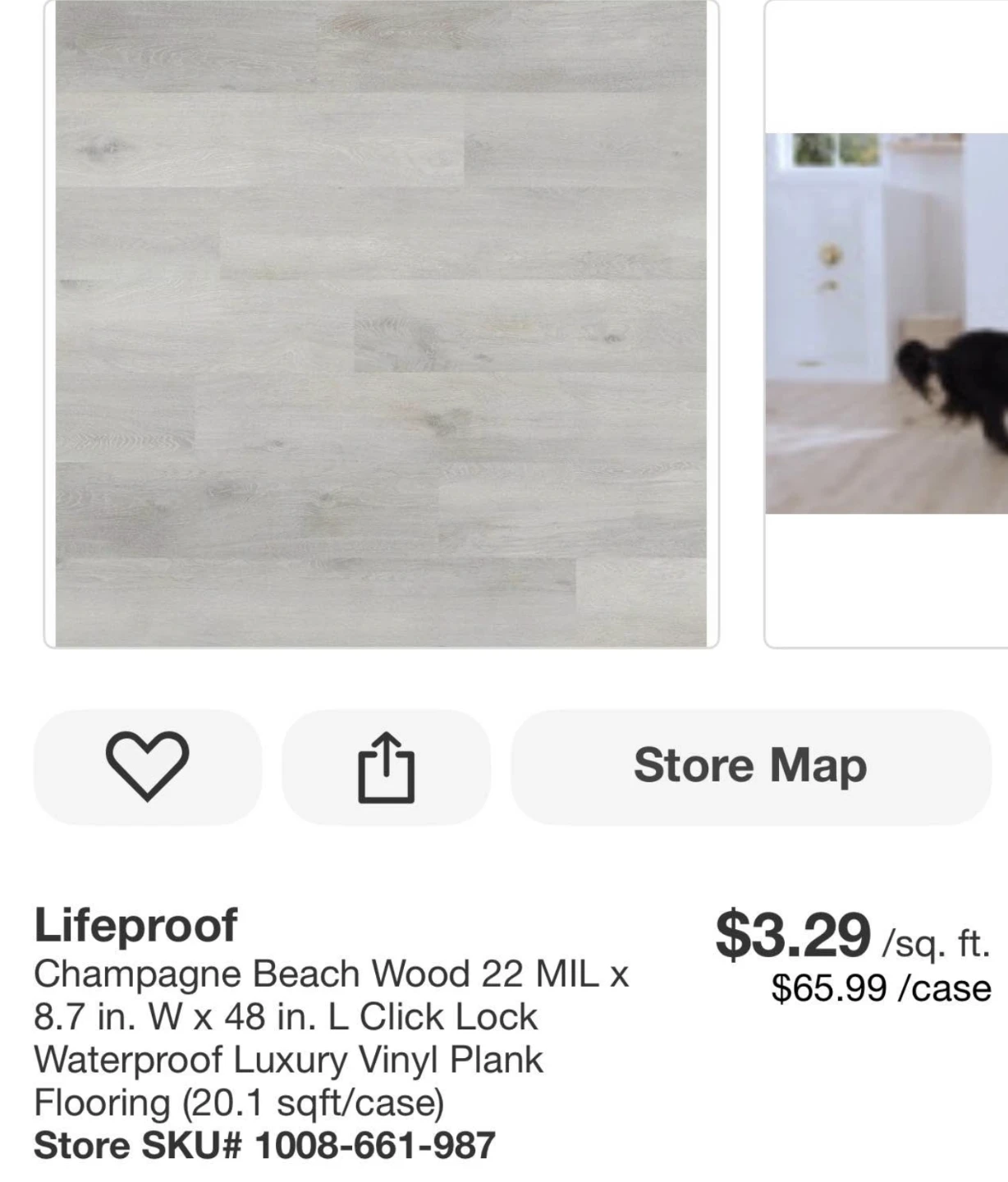 Lifeproof Champagne Beach Wood Luxury Vinyl Plank 22mil