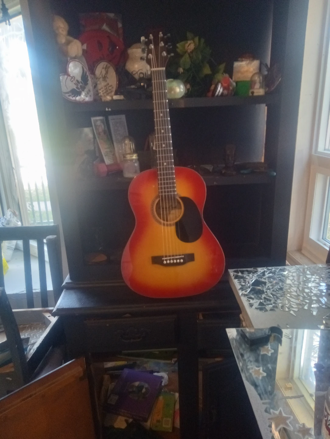 Sunburst Acoustic Guitar Beaver creek