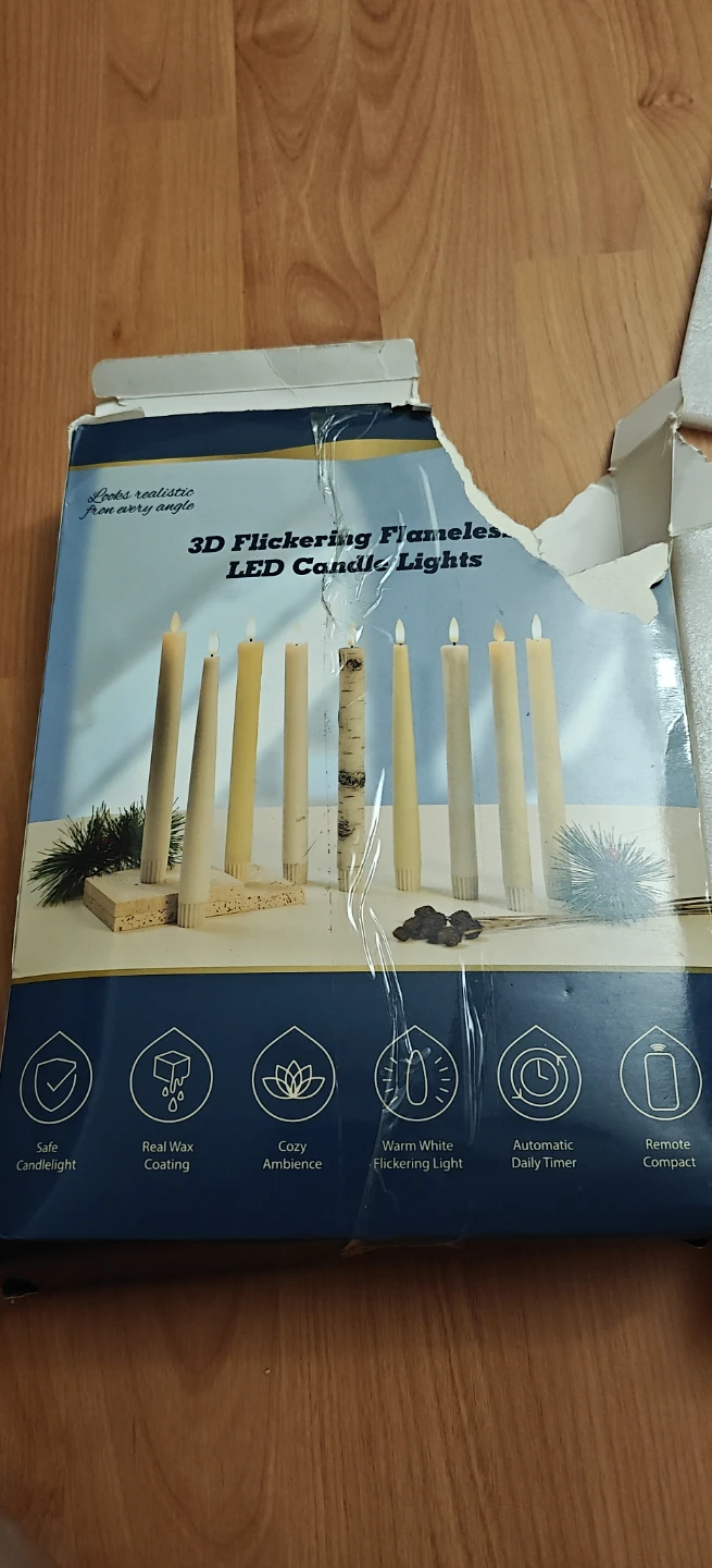 Afineth 6-Pack Flameless Taper LED Candles