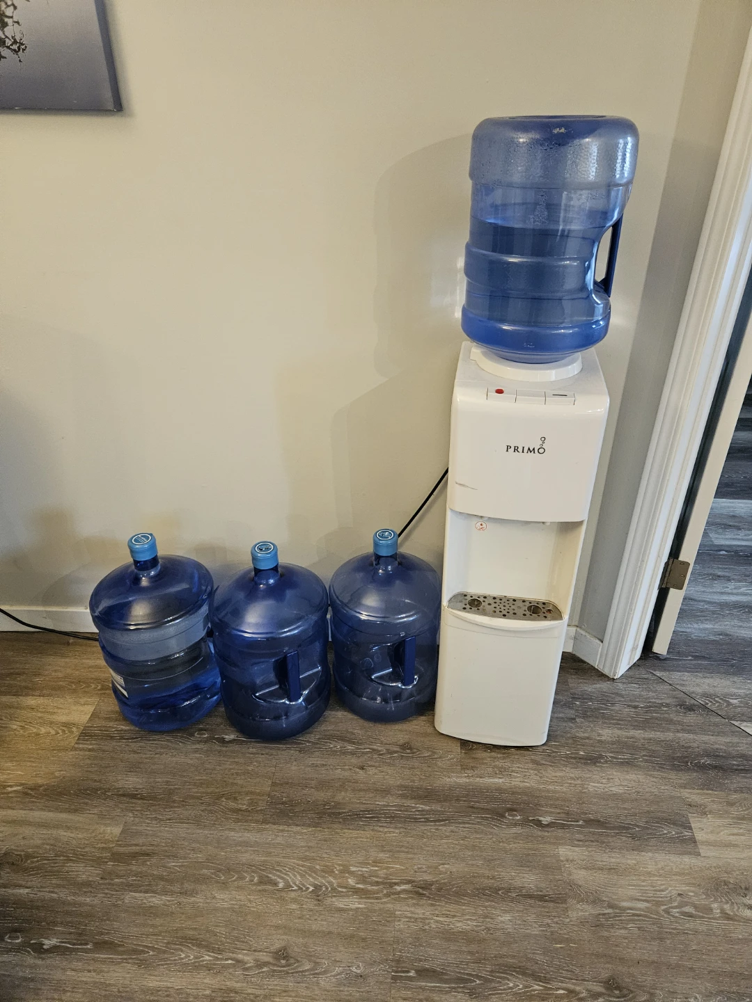 Primo water dispenser with 4 jugs