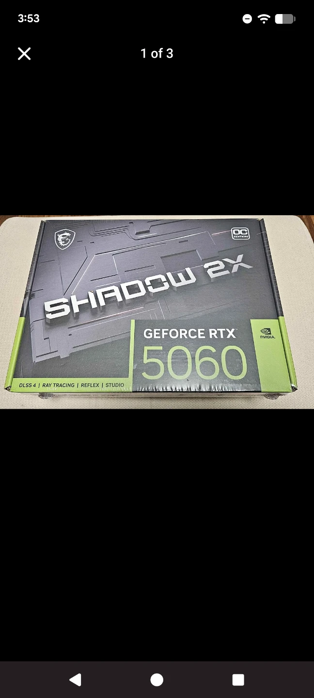 New.  MSI GeForce RTX 5060 Shadow 2X OC Edition Graphics Card - photo 3