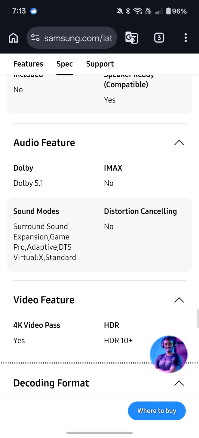 Samsung Soundbar Q60T - photo 5
