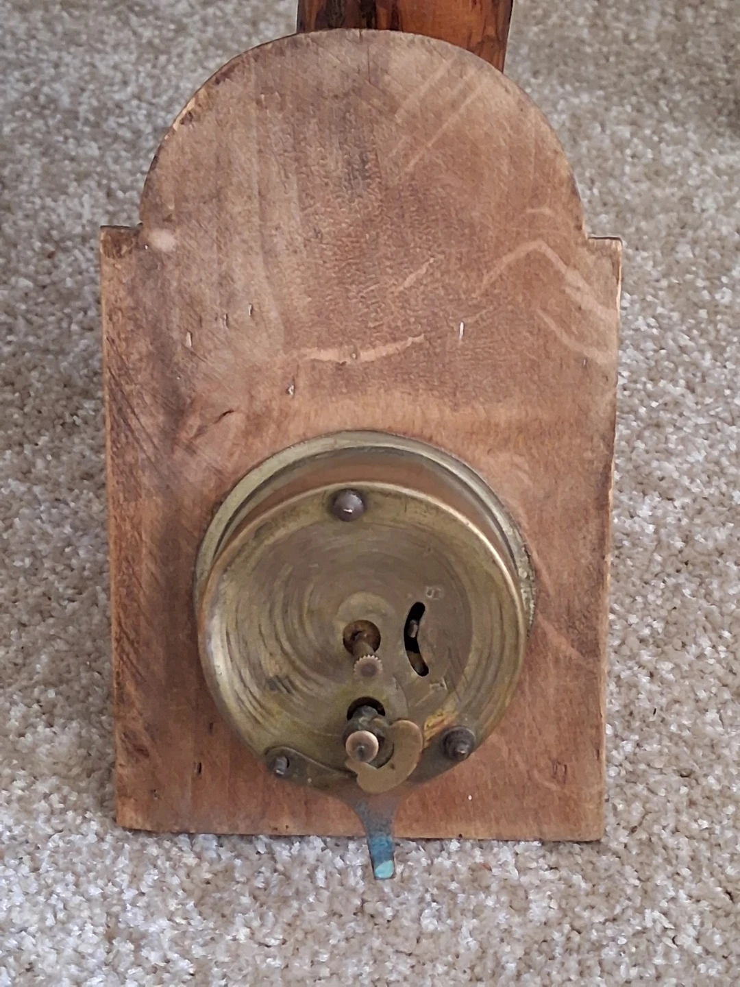 Vintage Hand-Painted Wooden Clock - photo 2
