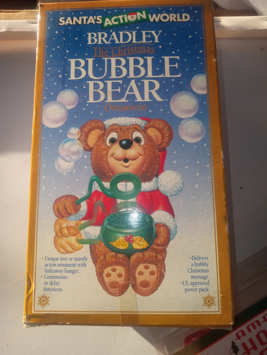 Santa's Action World Bradley Christmas Bubble Bear