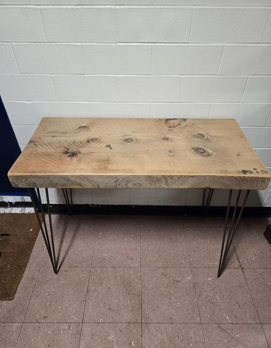 Rustic Live Edge Wood Console Table Desk Slabs Hairpin Legs - photo 3