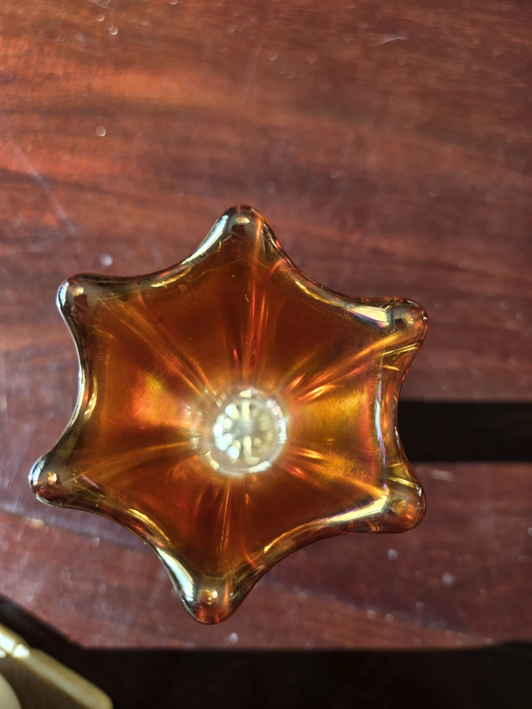 Vintage Marigold Carnival Glass Mornig Glory - photo 2