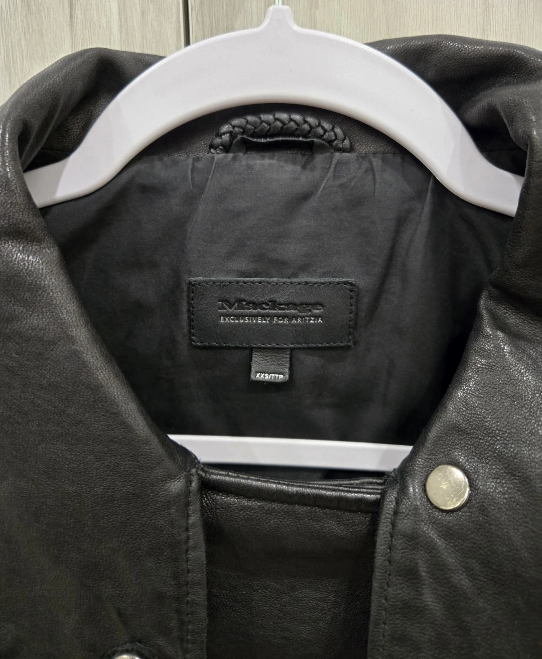 Mackage for Aritzia Leather Jacket XXS $500 Black - photo 5